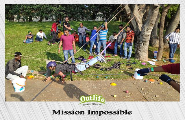 Mission Impossible team building activity 